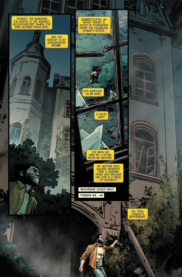 Interior preview page from WOLVERINE #10 MARTIN COCCOLO COVER