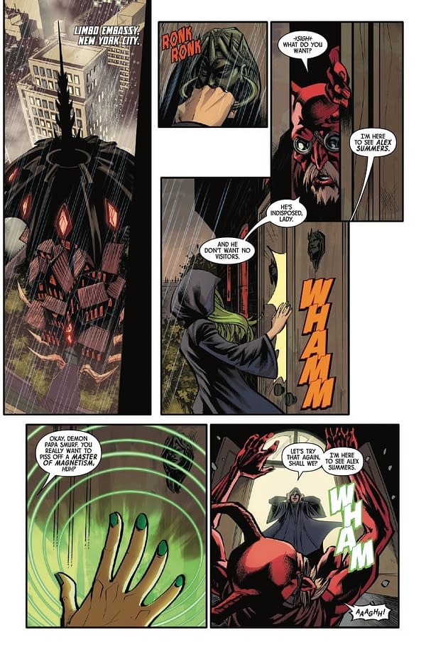 Interior preview page from X-MEN: DEMONS AND DEATH #1 MIKE MCKONE COVER