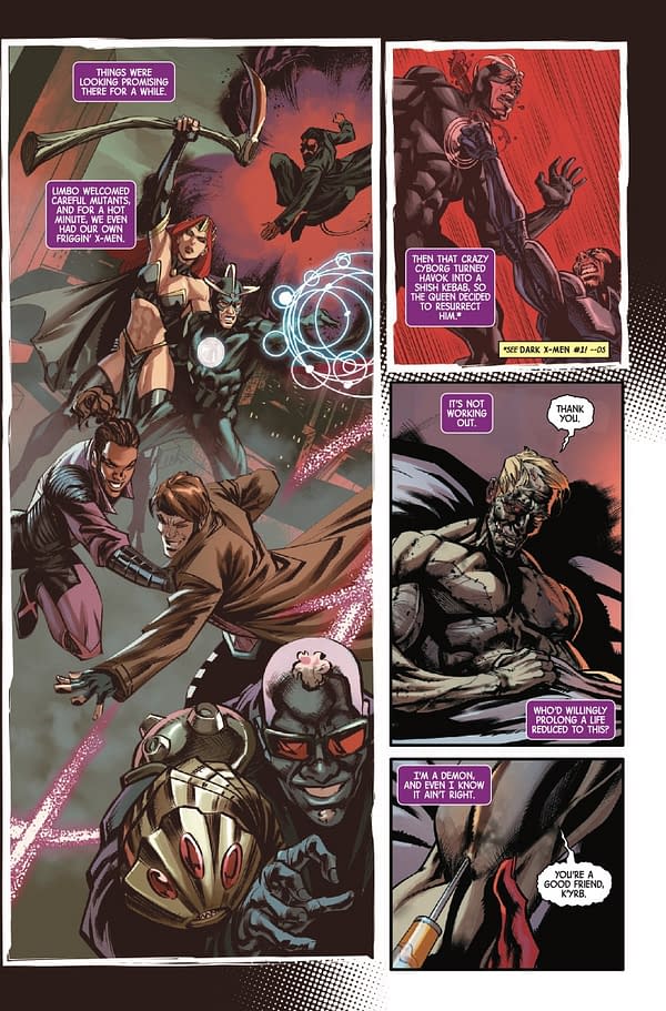 Interior preview page from X-MEN: DEMONS AND DEATH #1 MIKE MCKONE COVER