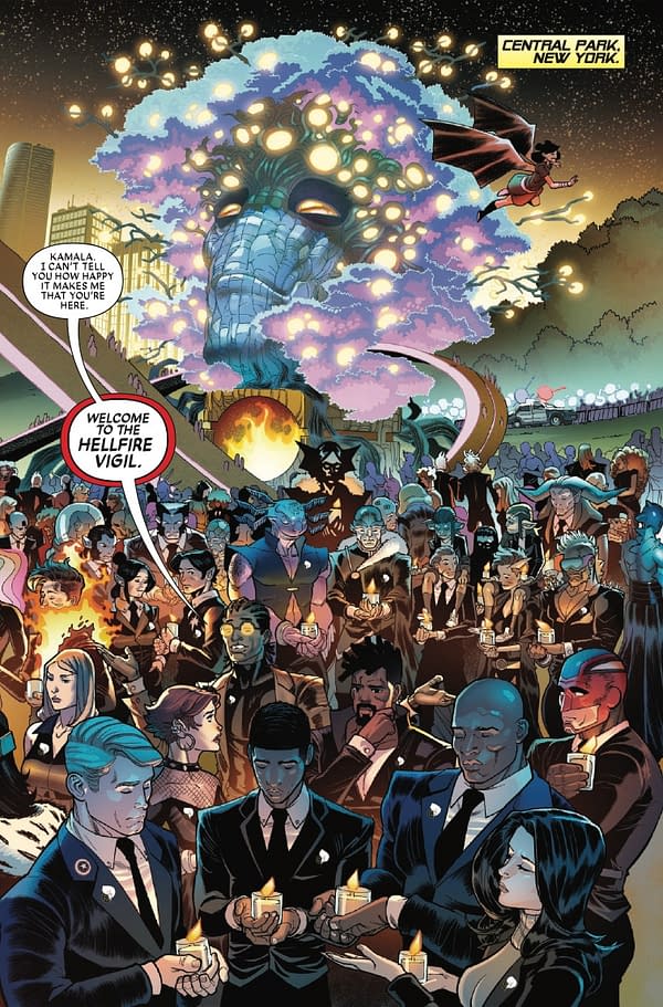 Interior preview page from X-MEN: HELLFIRE VIGIL #1 LUCIANO VECCHIO COVER