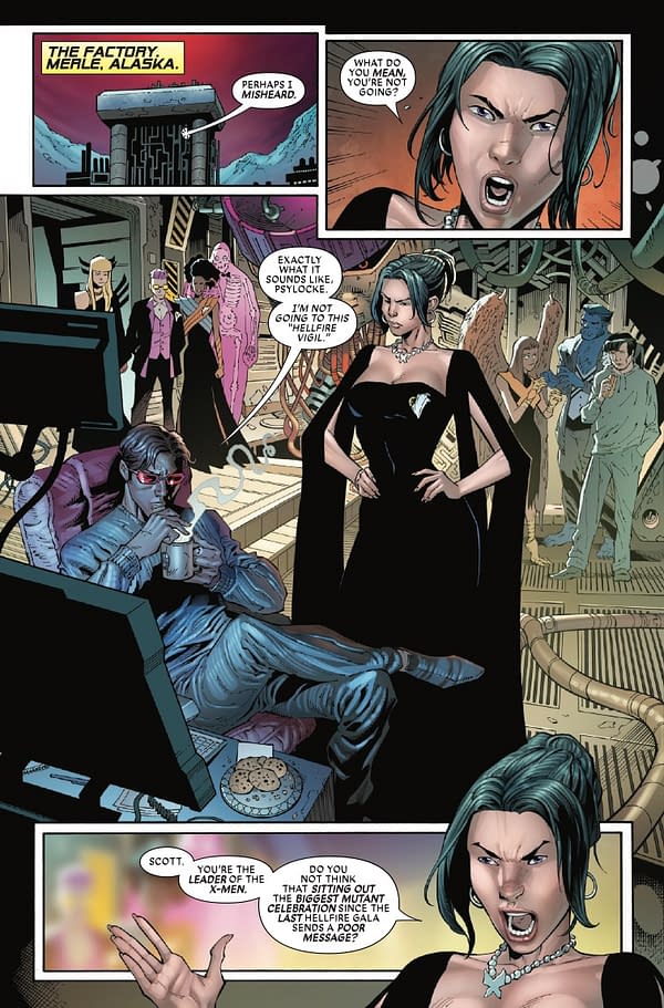 Interior preview page from X-MEN: HELLFIRE VIGIL #1 LUCIANO VECCHIO COVER