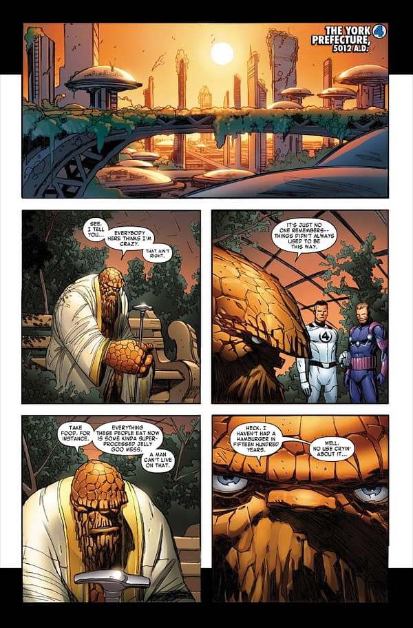 How Long Until The Thing Has A Beard In The Comic Books As Well?