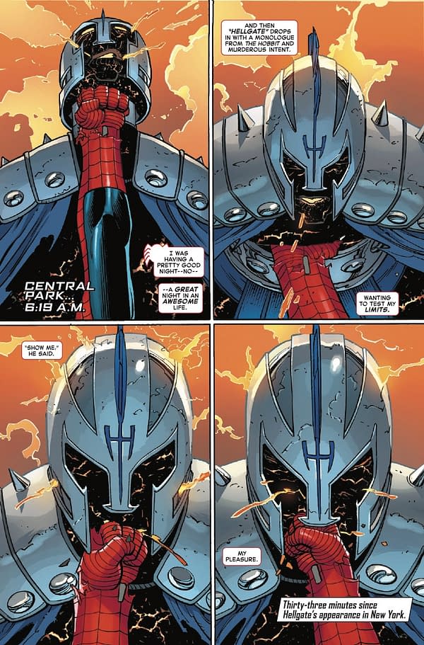 Interior preview page from AMAZING SPIDER-MAN #8 JOHN ROMITA JR. COVER