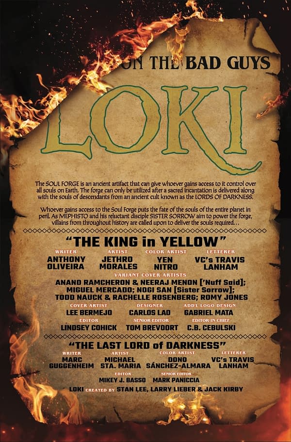 Interior preview page from BRING ON THE BAD GUYS: LOKI #1 LEE BERMEJO COVER