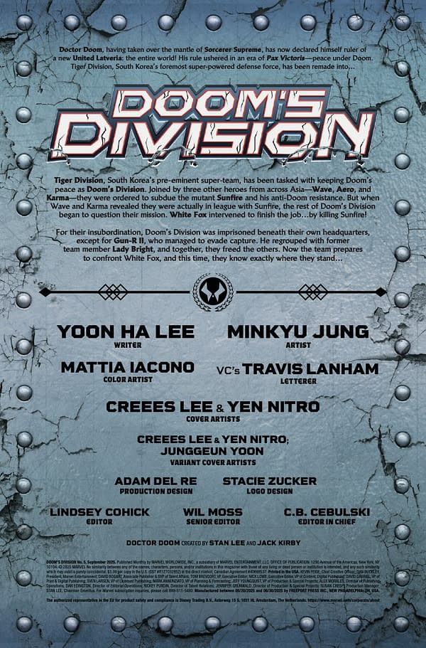 Interior preview page from DOOM'S DIVISION #5 CREEES LEE COVER