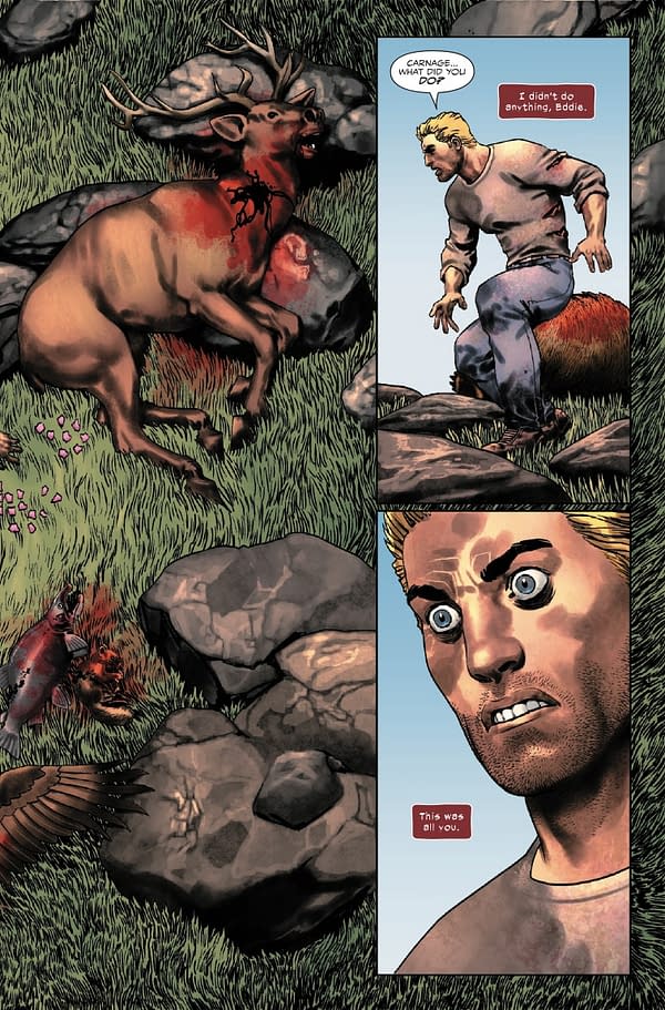 Interior preview page from EDDIE BROCK: CARNAGE #6 JESUS SAIZ COVER
