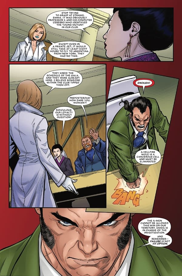 Interior preview page from EMMA FROST: THE WHITE QUEEN #2 DAVID NAKAYAMA COVER