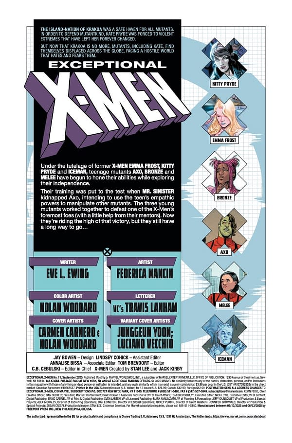 Interior preview page from EXCEPTIONAL X-MEN #11 CARMEN CARNERO COVER