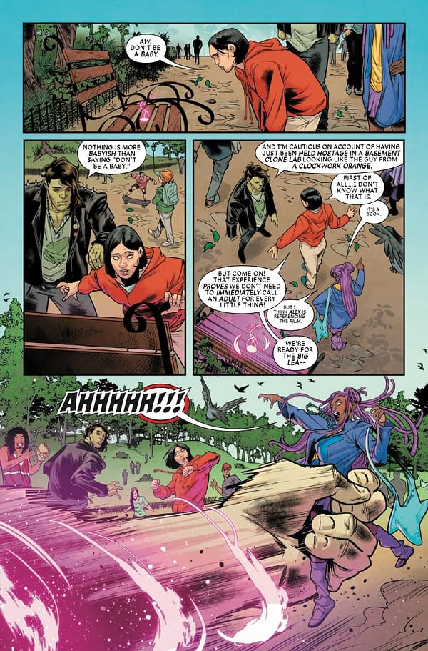 Interior preview page from EXCEPTIONAL X-MEN #11 CARMEN CARNERO COVER