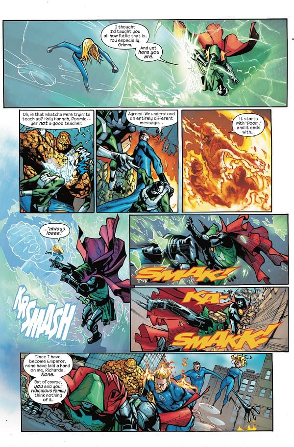 Interior preview page from FANTASTIC FOUR #1 HUMBERTO RAMOS COVER