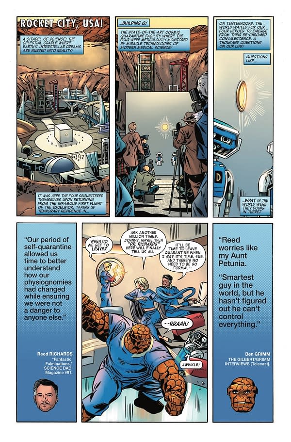 Interior preview page from FANTASTIC FOUR: FIRST STEPS #1 PHIL NOTO COVER