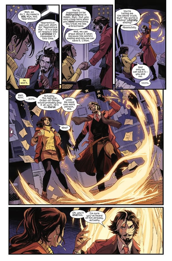 Interior preview page from GODS: ONE WORLD UNDER DOOM #1 VALERIO SCHITI COVER