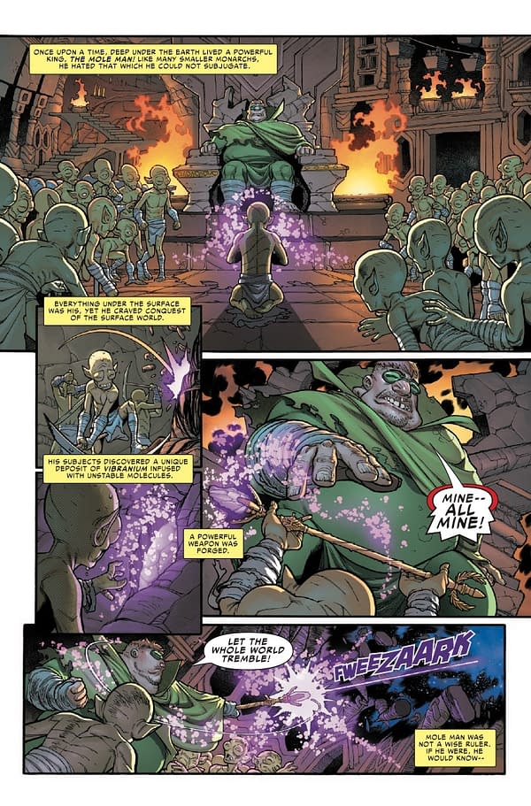 Interior preview page from GODZILLA DESTROYS THE MARVEL UNIVERSE #1 MARK BROOKS COVER