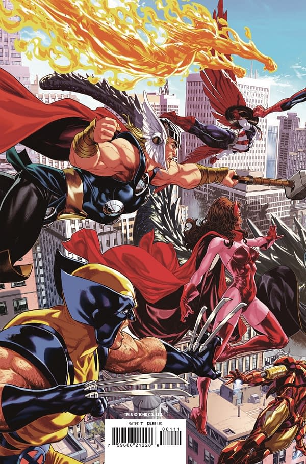 Interior preview page from GODZILLA DESTROYS THE MARVEL UNIVERSE #1 MARK BROOKS COVER