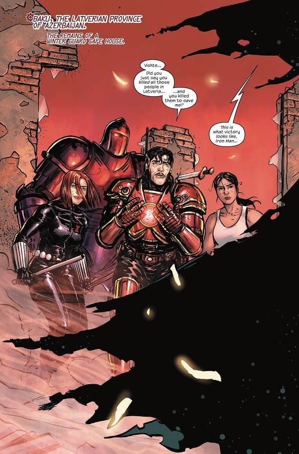 Interior preview page from IRON MAN #10 YASMINE PUTRI COVER