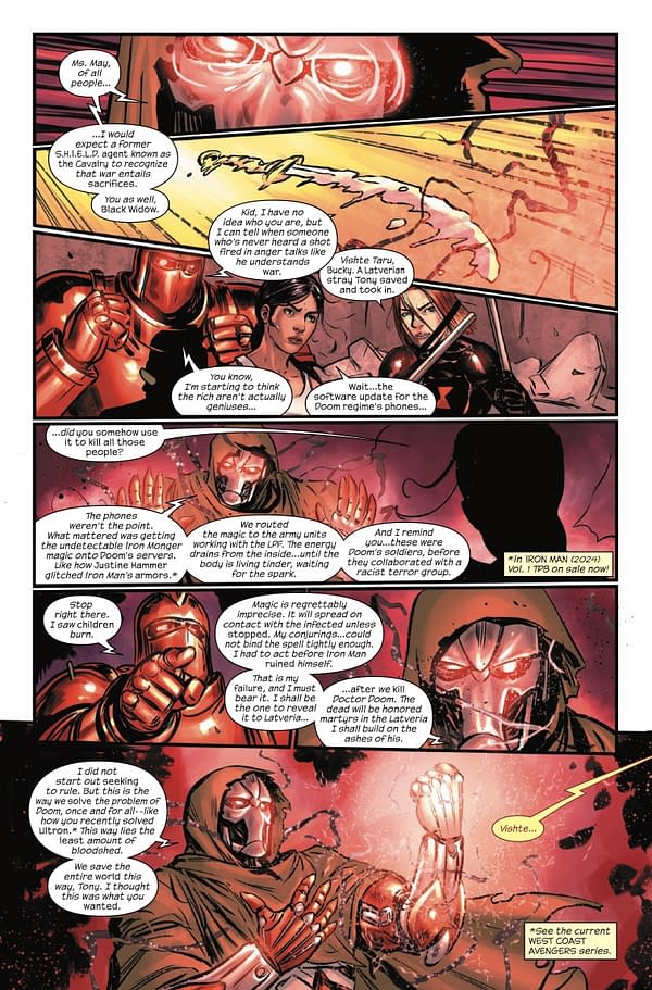 Interior preview page from IRON MAN #10 YASMINE PUTRI COVER