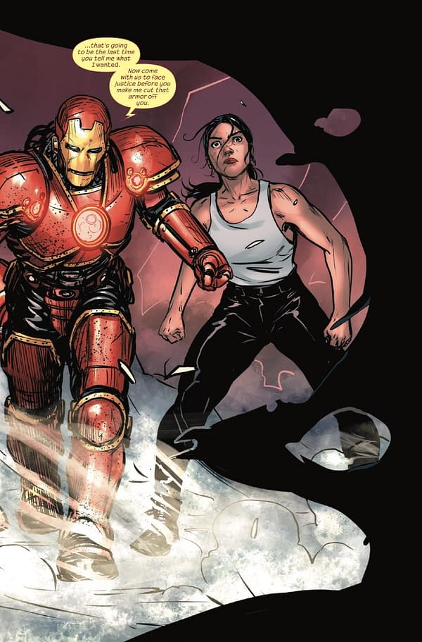 Interior preview page from IRON MAN #10 YASMINE PUTRI COVER