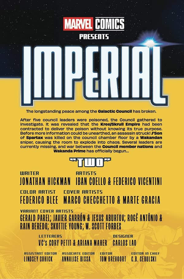 Interior preview page from IMPERIAL #2 MARCO CHECCHETTO COVER