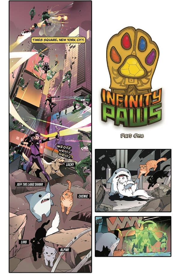 Interior preview page from IT'S JEFF: INFINITY PAWS #1 NAO FUJI COVER