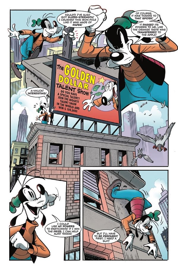 Interior preview page from MARVEL AND DISNEY: WHAT IF GOOFY BECAME SPIDER-MAN #1 FRANCESCO D'IPPOLITO COVER