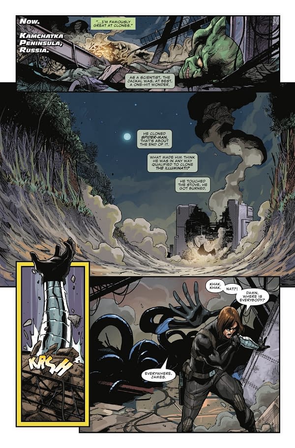 Interior preview page from NEW AVENGERS #2 STEPHEN SEGOVIA COVER