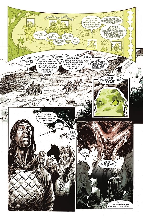 Interior preview page from PREDATOR: BLACK WHITE AND BLOOD #1 SIMONE DI MEO COVER