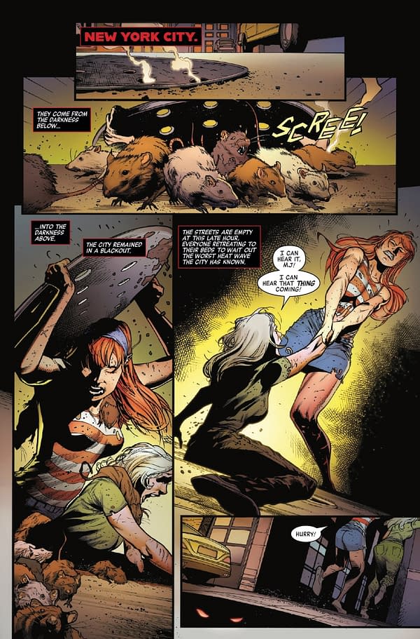 Interior preview page from PREDATOR VS. SPIDER-MAN #4 PAULO SIQUEIRA COVER