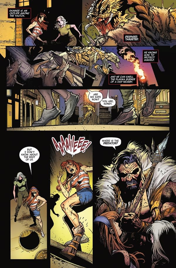 Interior preview page from PREDATOR VS. SPIDER-MAN #4 PAULO SIQUEIRA COVER