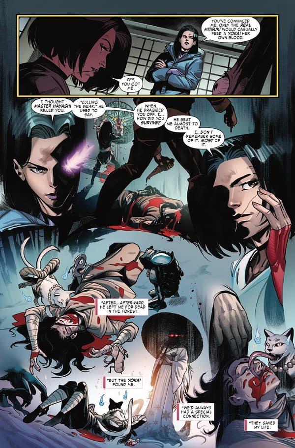 Interior preview page from PSYLOCKE #9 MAHMUD ASRAR COVER