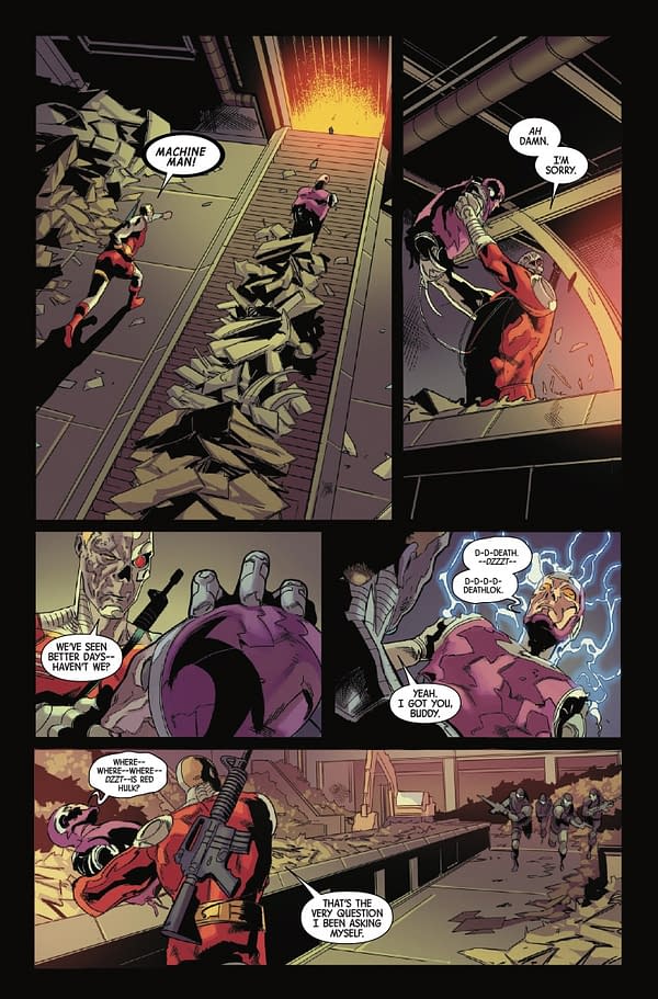 Interior preview page from RED HULK #6 GEOFF SHAW COVER