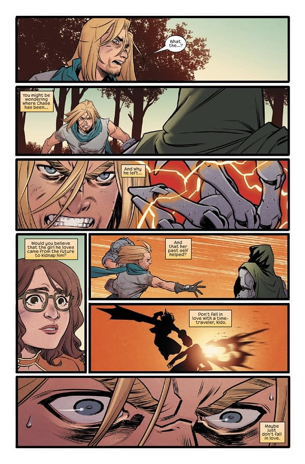 Interior preview page from RUNAWAYS #2 STEPHANIE HANS COVER