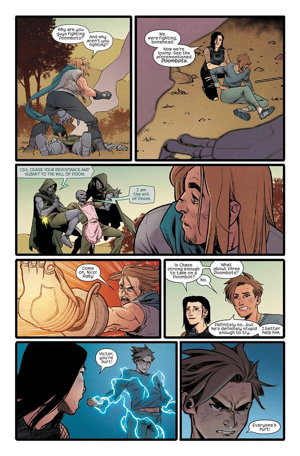 Interior preview page from RUNAWAYS #2 STEPHANIE HANS COVER
