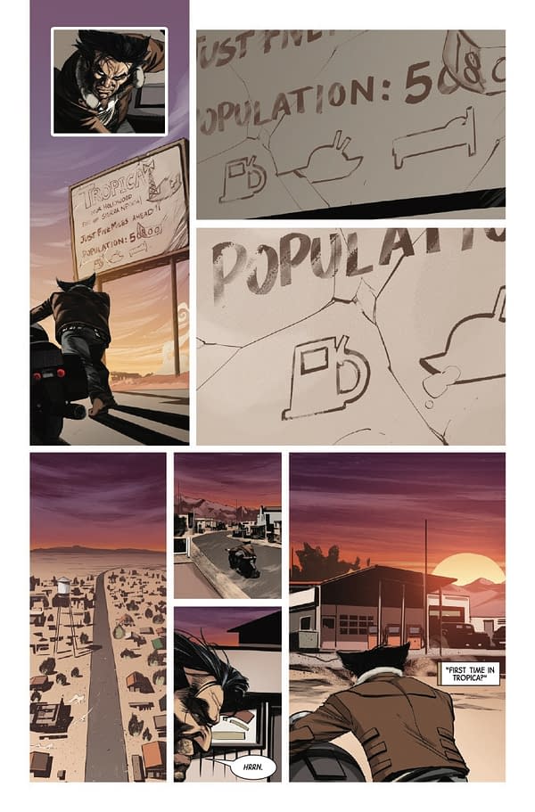 Interior preview page from SAVAGE WOLVERINE #1 THOMAS BLOOM COVER
