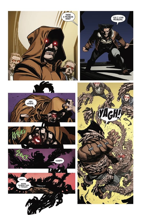 Interior preview page from SAVAGE WOLVERINE #1 THOMAS BLOOM COVER