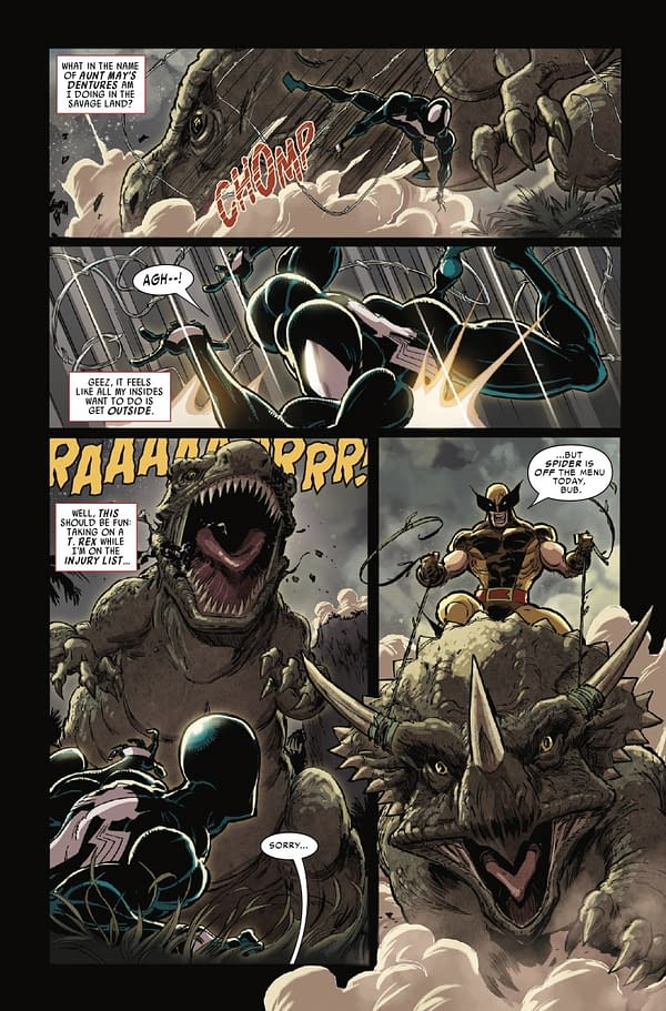 Interior preview page from SPIDER-MAN AND WOLVERINE #3 KAARE ANDREWS COVER