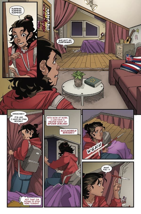 Interior preview page from SPIDER-GIRL #2 DAVID NAKAYAMA COVER