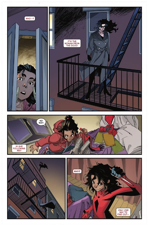 Interior preview page from SPIDER-GIRL #2 DAVID NAKAYAMA COVER