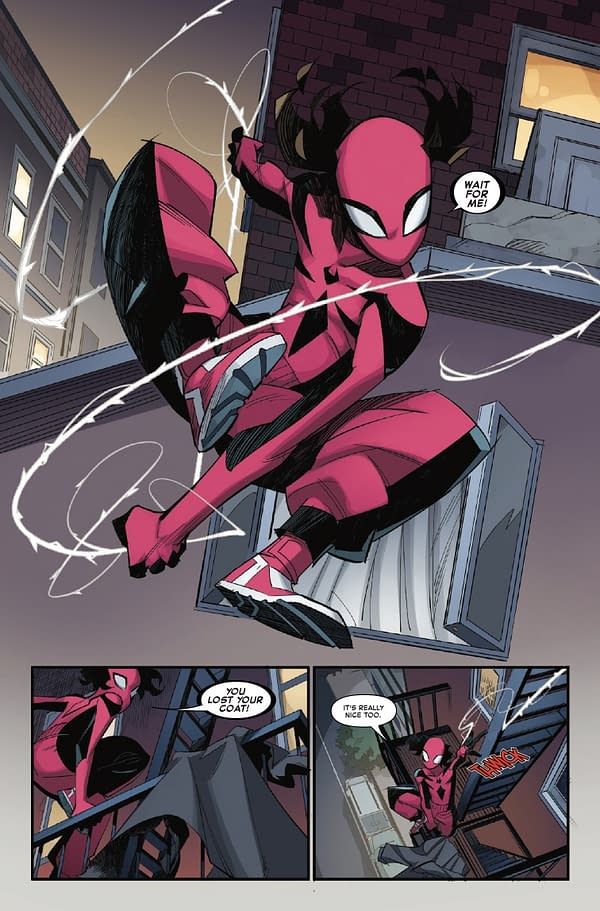 Interior preview page from SPIDER-GIRL #2 DAVID NAKAYAMA COVER