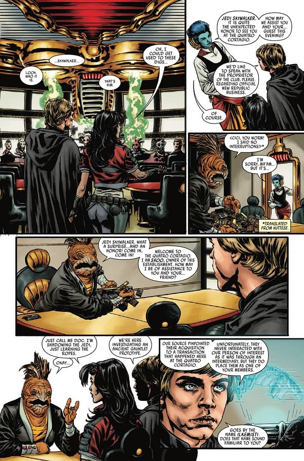 Interior preview page from STAR WARS: DOCTOR APHRA - CHAOS AGENT #2 EJIKURE COVER