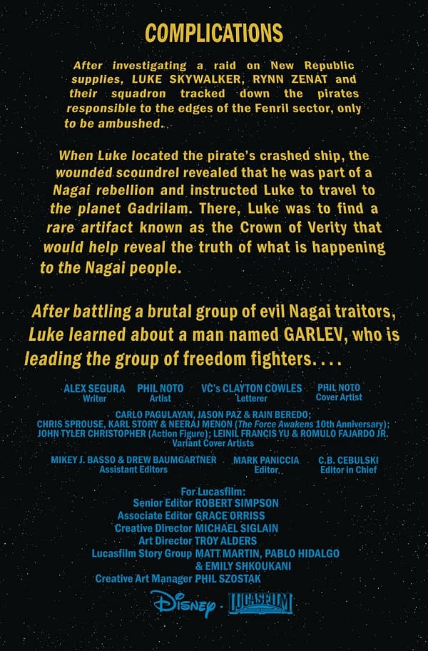 Interior preview page from STAR WARS #3 PHIL NOTO COVER