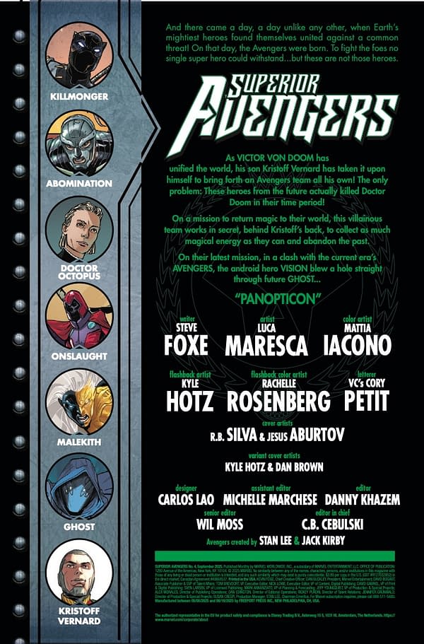 Interior preview page from SUPERIOR AVENGERS #4 R.B. SILVA COVER