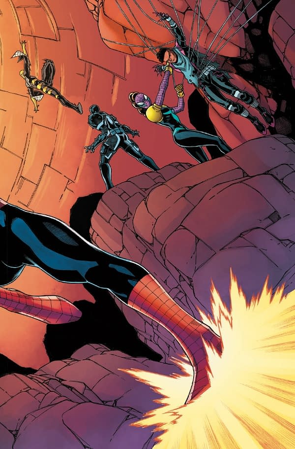 Interior preview page from SPIDER-VERSE VS. VENOMVERSE #3 LUCIANO VECCHIO COVER