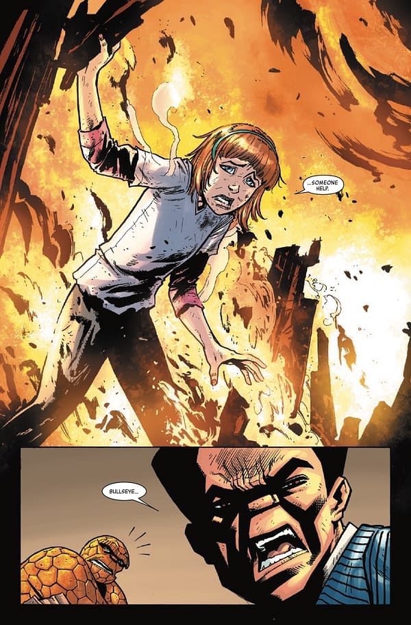 Interior preview page from THE THING #3 NICK BRADSHAW COVER