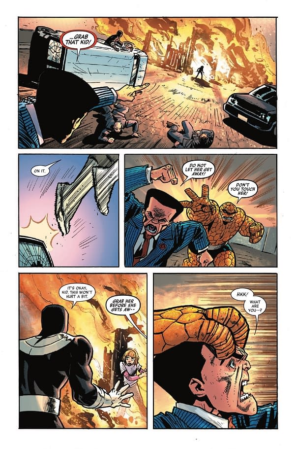 Interior preview page from THE THING #3 NICK BRADSHAW COVER