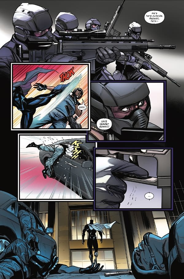 Interior preview page from ULTIMATE BLACK PANTHER #18 STEFANO CASELLI COVER