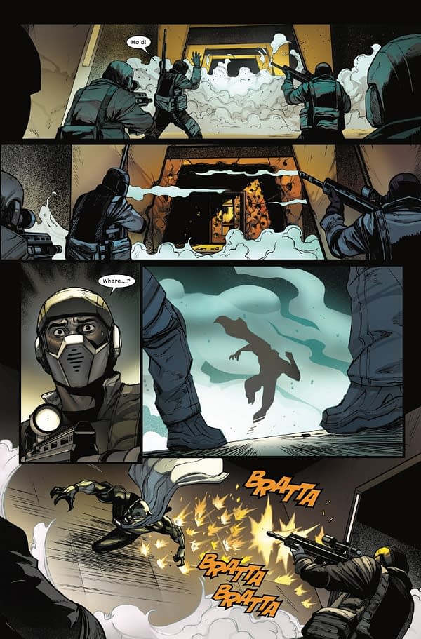 Interior preview page from ULTIMATE BLACK PANTHER #18 STEFANO CASELLI COVER