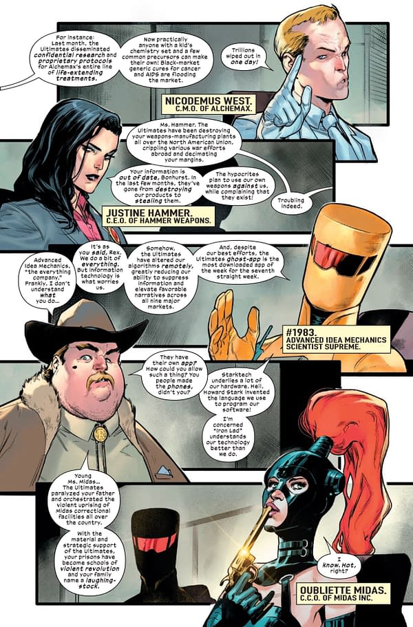 Interior preview page from ULTIMATES #14 DIKE RUAN COVER