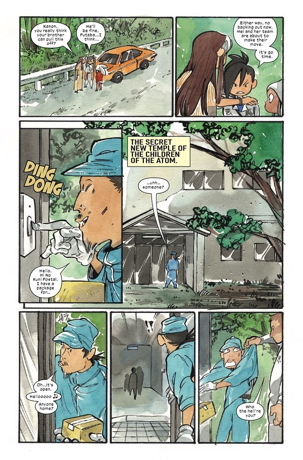 Interior preview page from ULTIMATE X-MEN #17 PEACH MOMOKO COVER