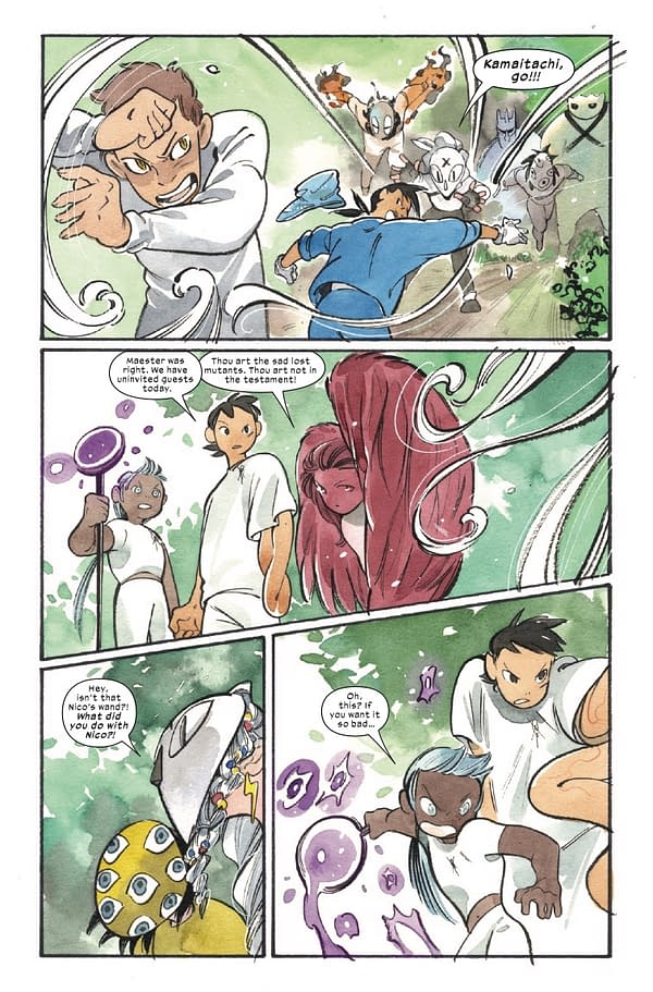 Interior preview page from ULTIMATE X-MEN #17 PEACH MOMOKO COVER