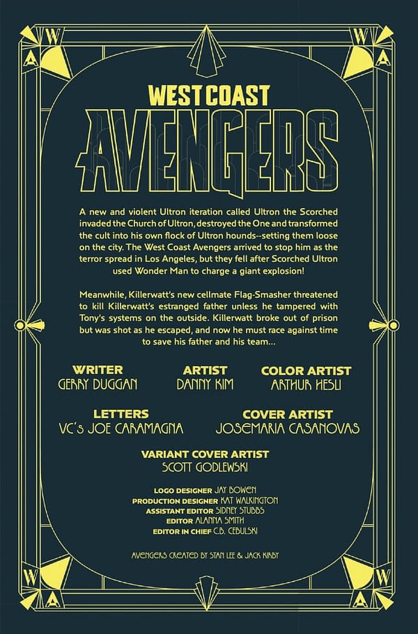Interior preview page from WEST COAST AVENGERS #9 JOSEMARIA CASANOVAS COVER
